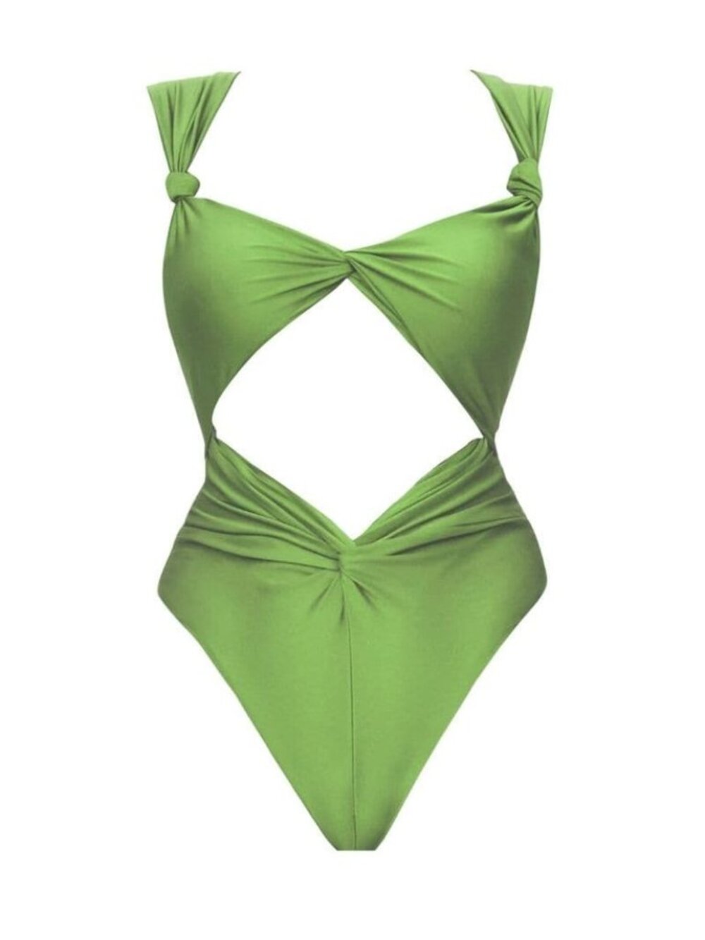ANDREA IYAMAH | Rora One Piece Swimsuit in Aloe Green